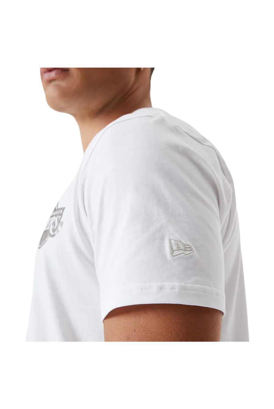 NEW ERA LA Lakers Metallic White T-Shirt - Butterfly Sneakers