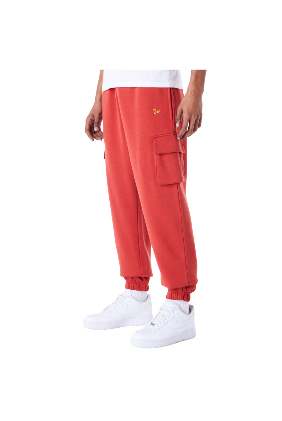 New Era Cargo Joggers Script Red Fleece - Butterfly Sneakers