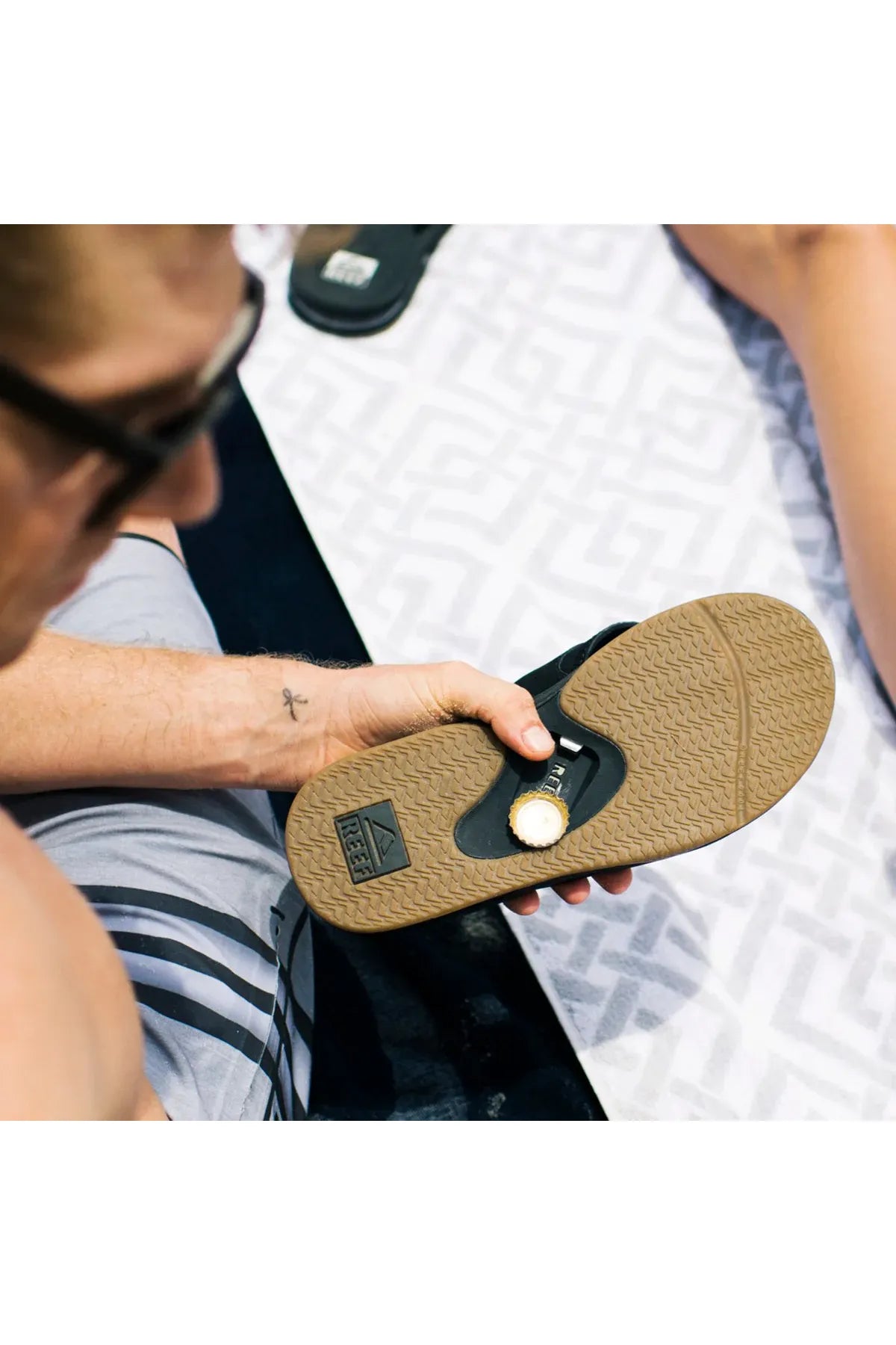 REEF BLACK SILVER כפכפי ריף - Butterfly Sneakers