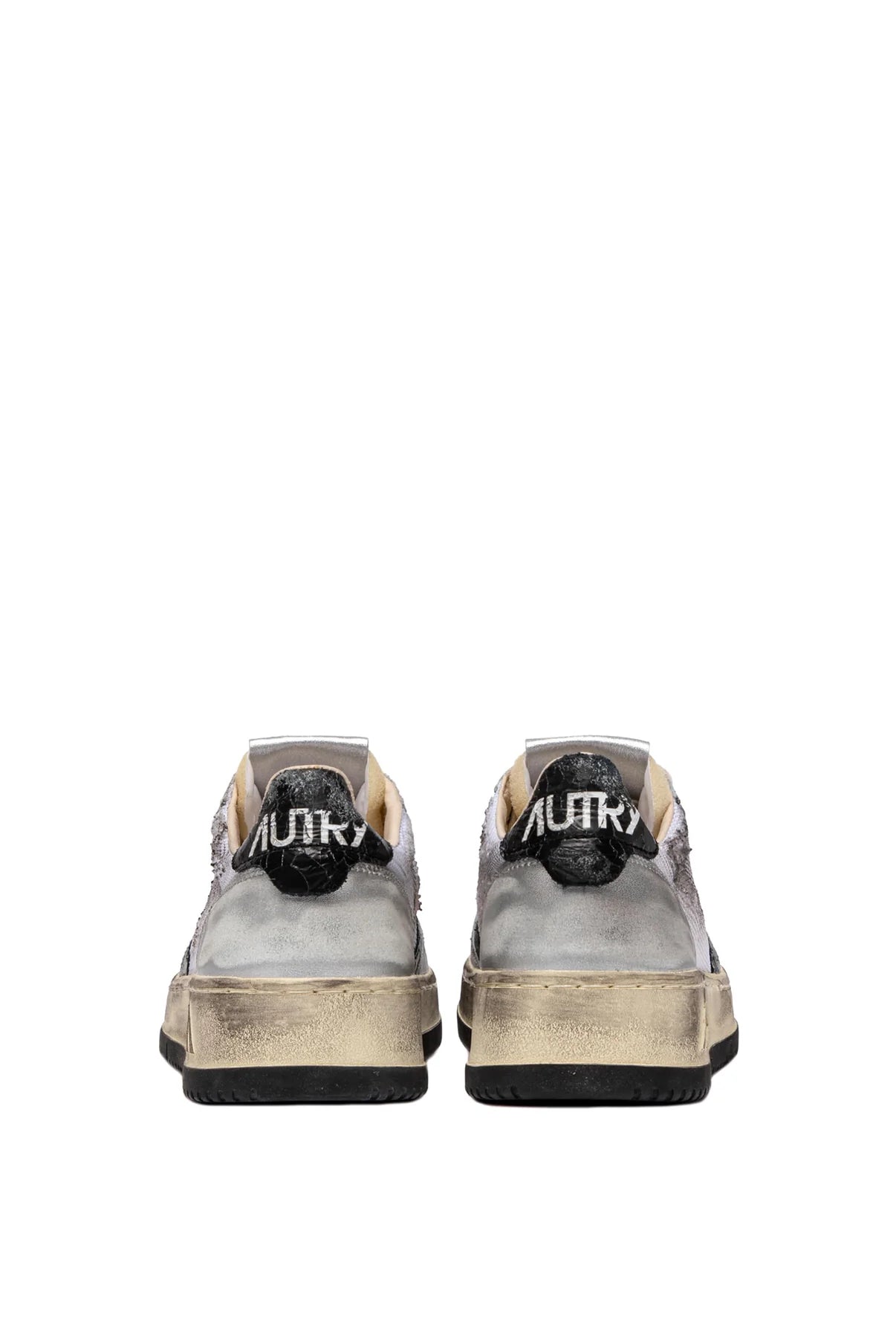 SUPER VINTAGE SILVER BLACK & WHITE - Butterfly Sneakers