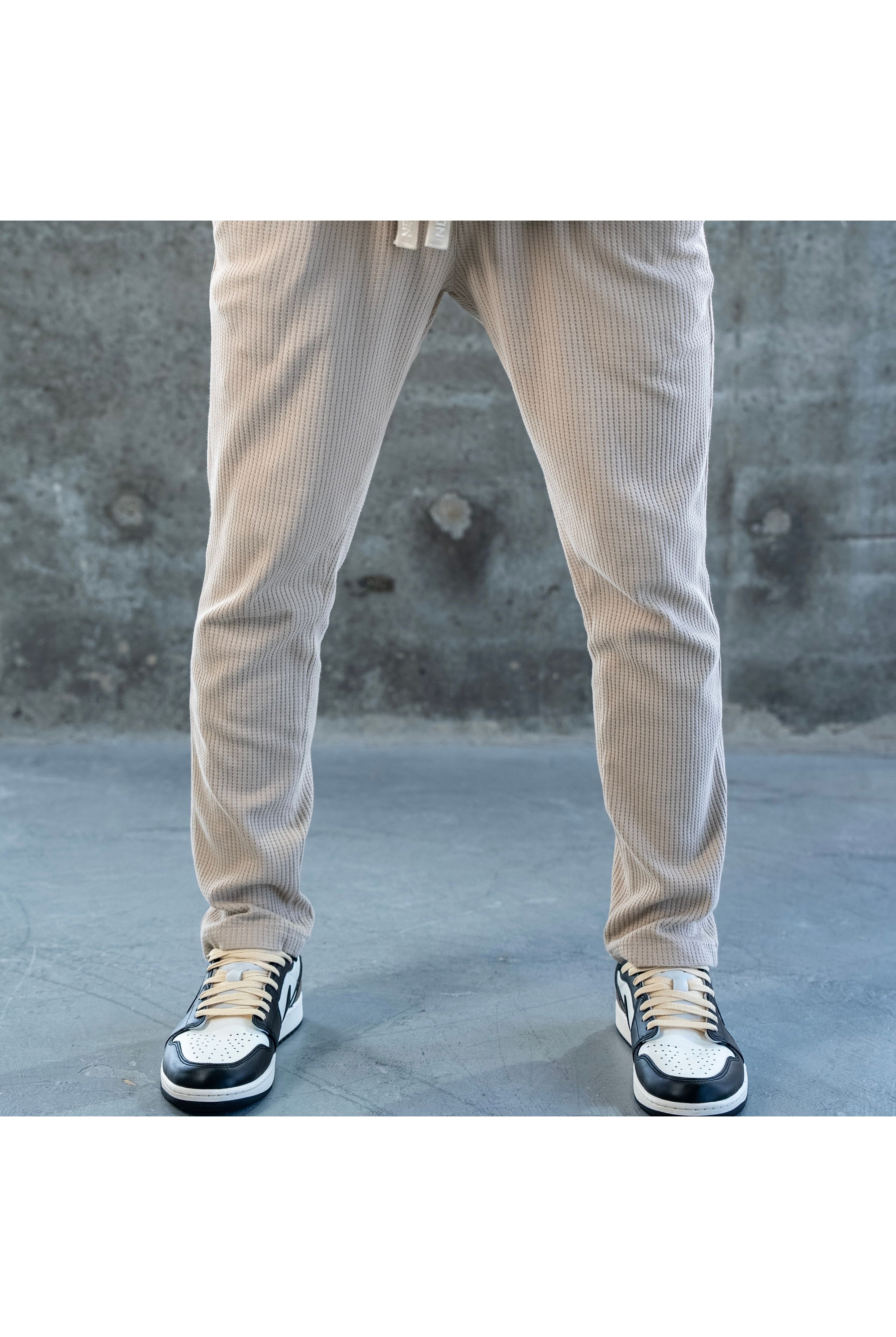 ELEGANT PANTS WAFFLE - MOCHA - Butterfly Sneakers