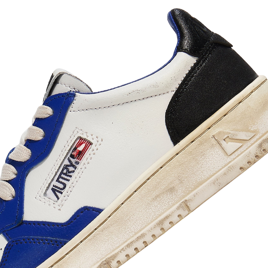 SUPER VINTAGE WHITE BLUE & BLACK סניקרס