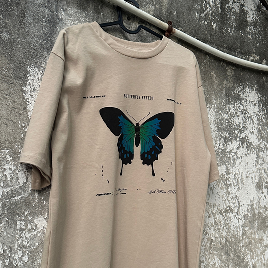 Brown T-shirt - Butterfly Sneakers