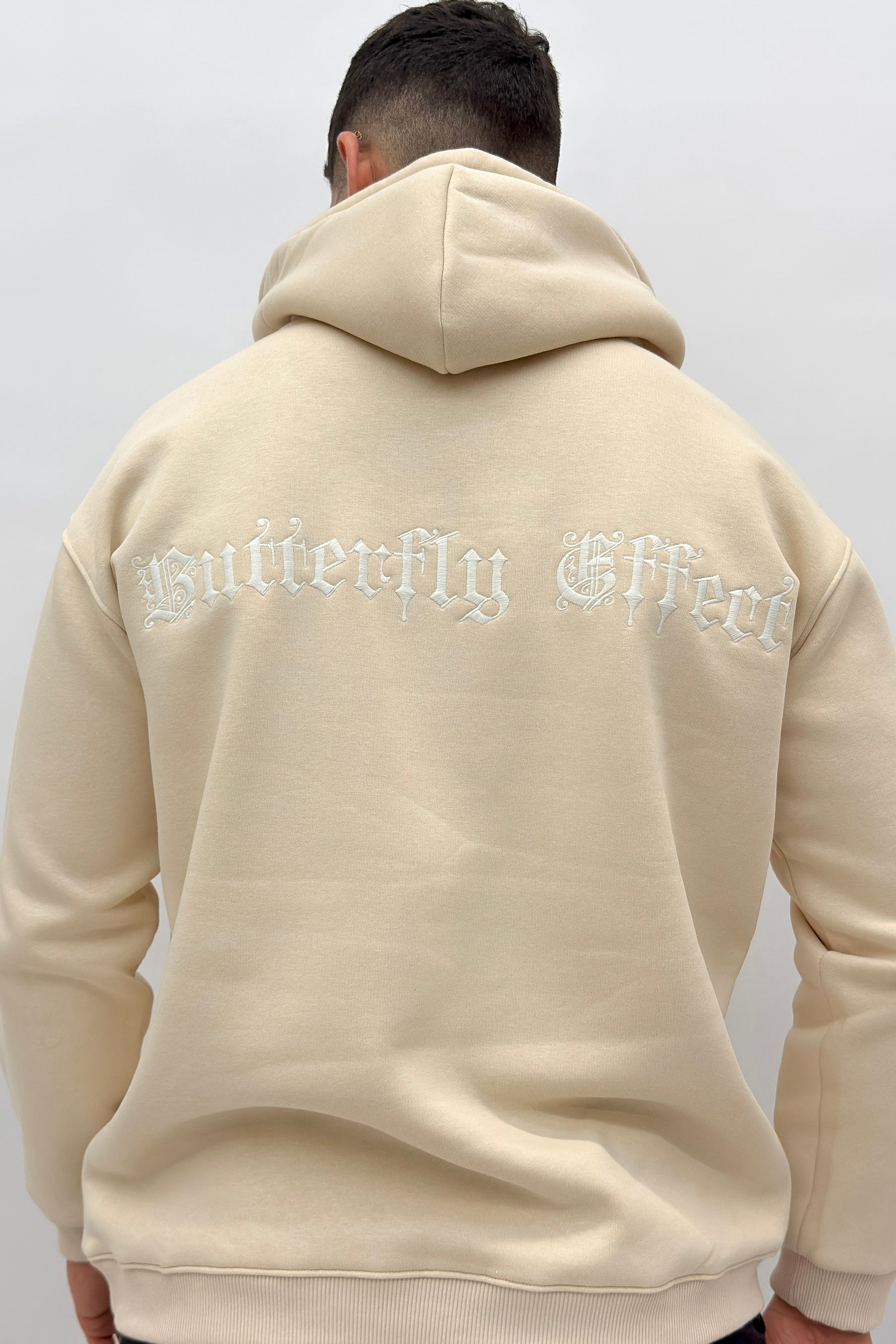 קפוצ'ון OS EFFECT CRE עם רקמה - Butterfly Sneakers