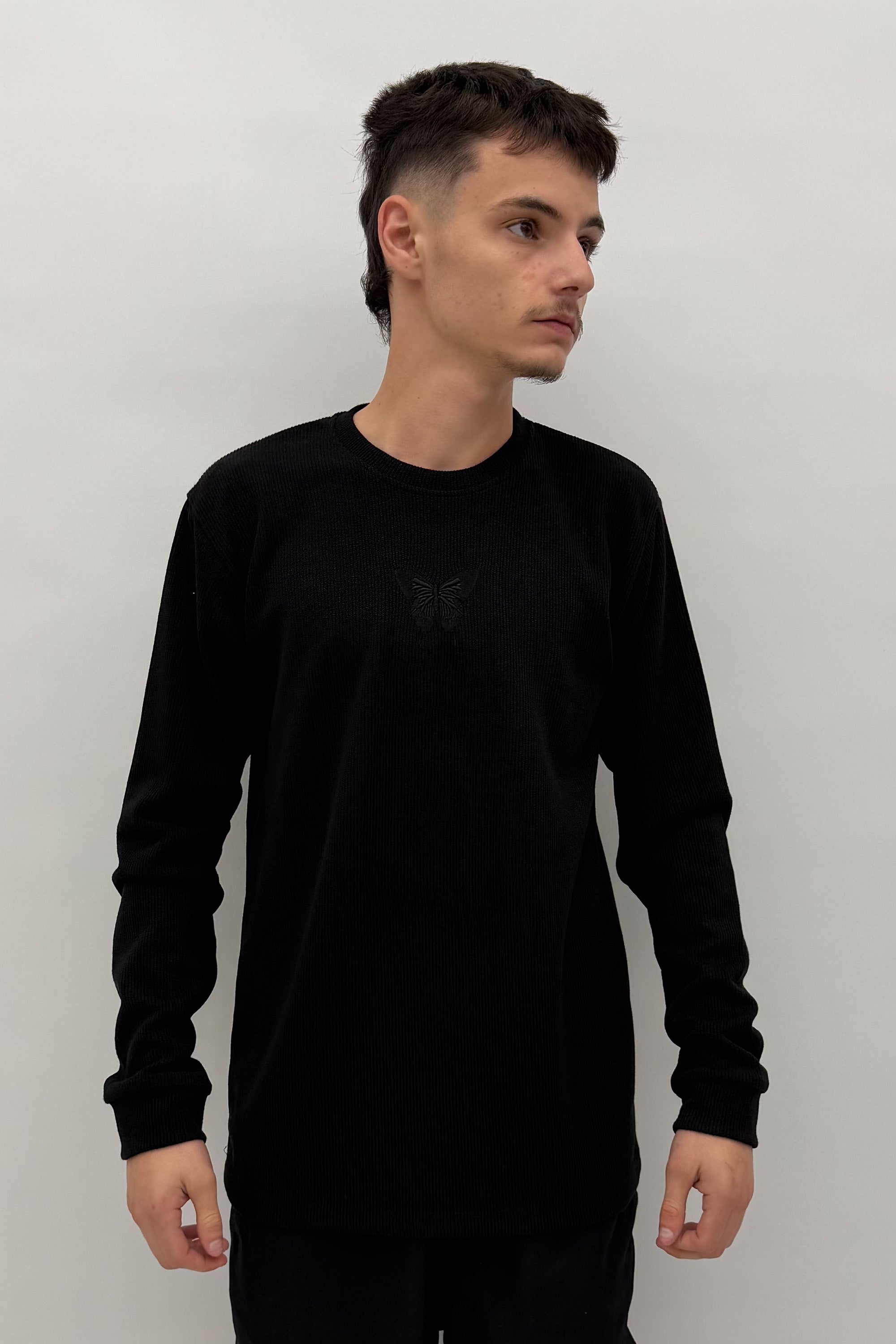 חולצת קורדרוי שרוול ארוך - Butterfly Sneakers