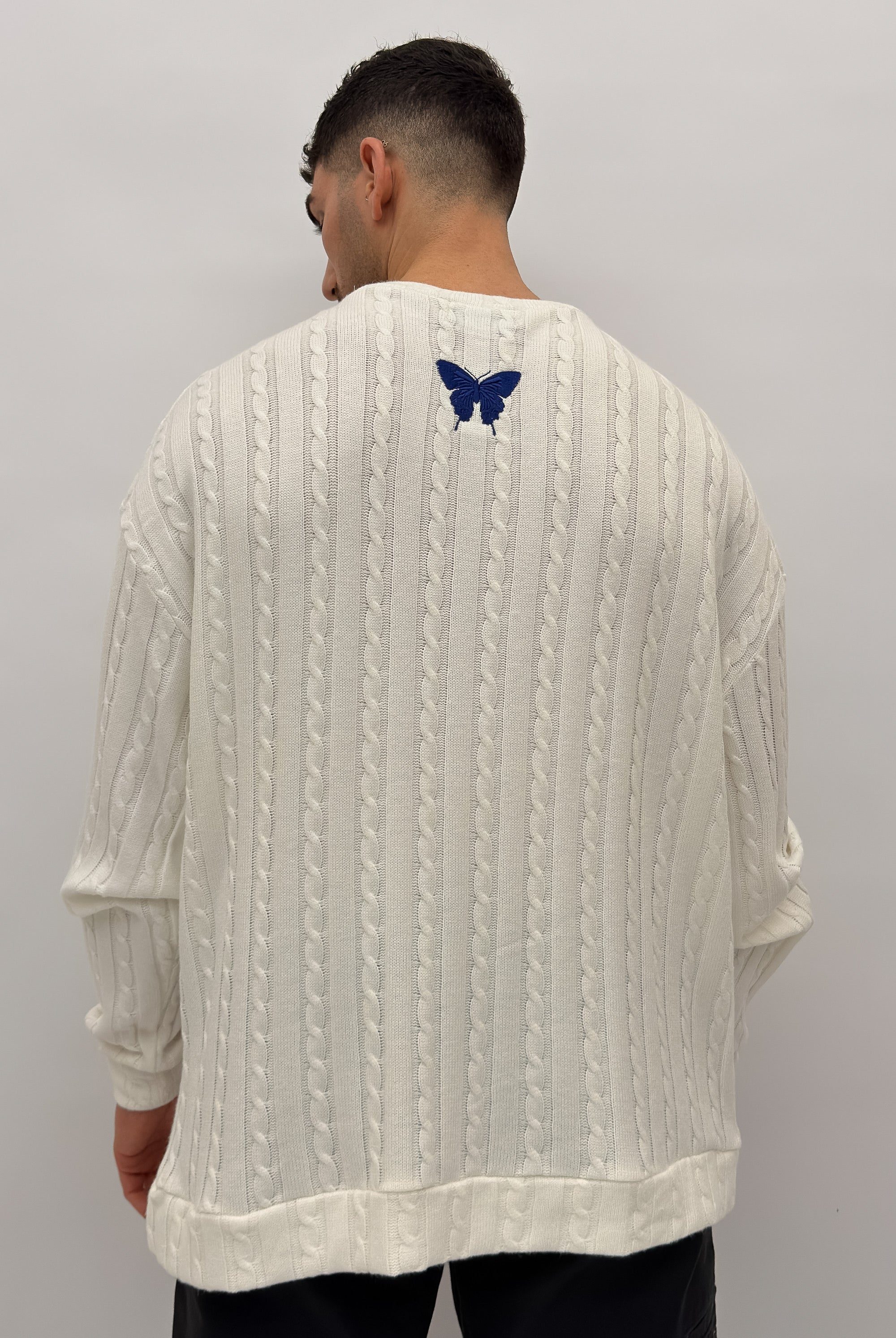 Butterfly Boy Signature Cable Knit סריג - Butterfly Sneakers