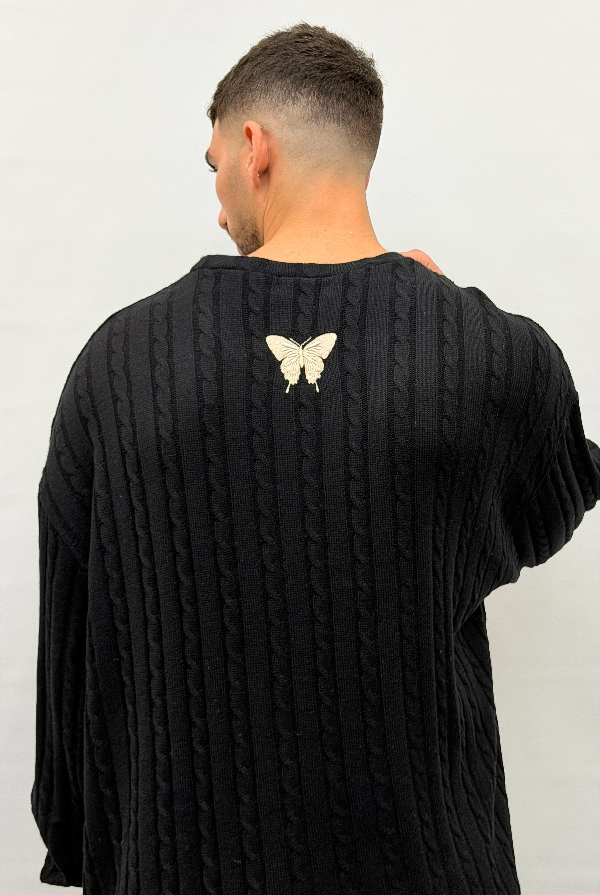 Butterfly Boy Signature Cable Knit סריג - Butterfly Sneakers