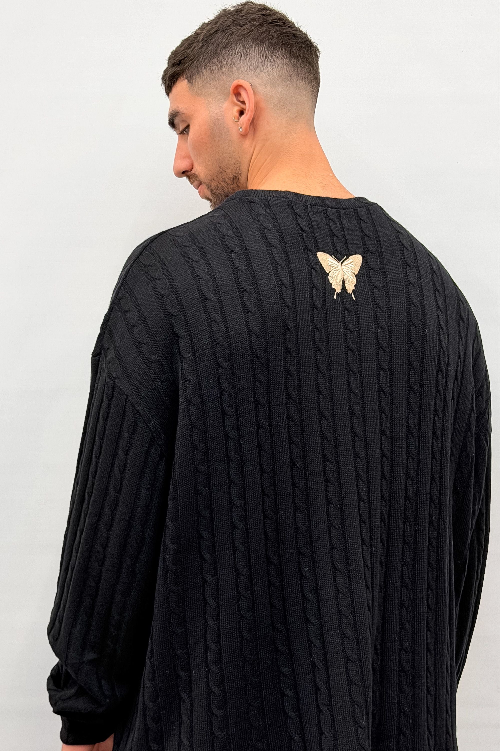 Butterfly Boy Signature Cable Knit סריג - Butterfly Sneakers