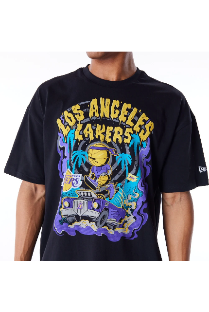 חולצת טי שירט שרוול קצר LAKERS - Butterfly Sneakers