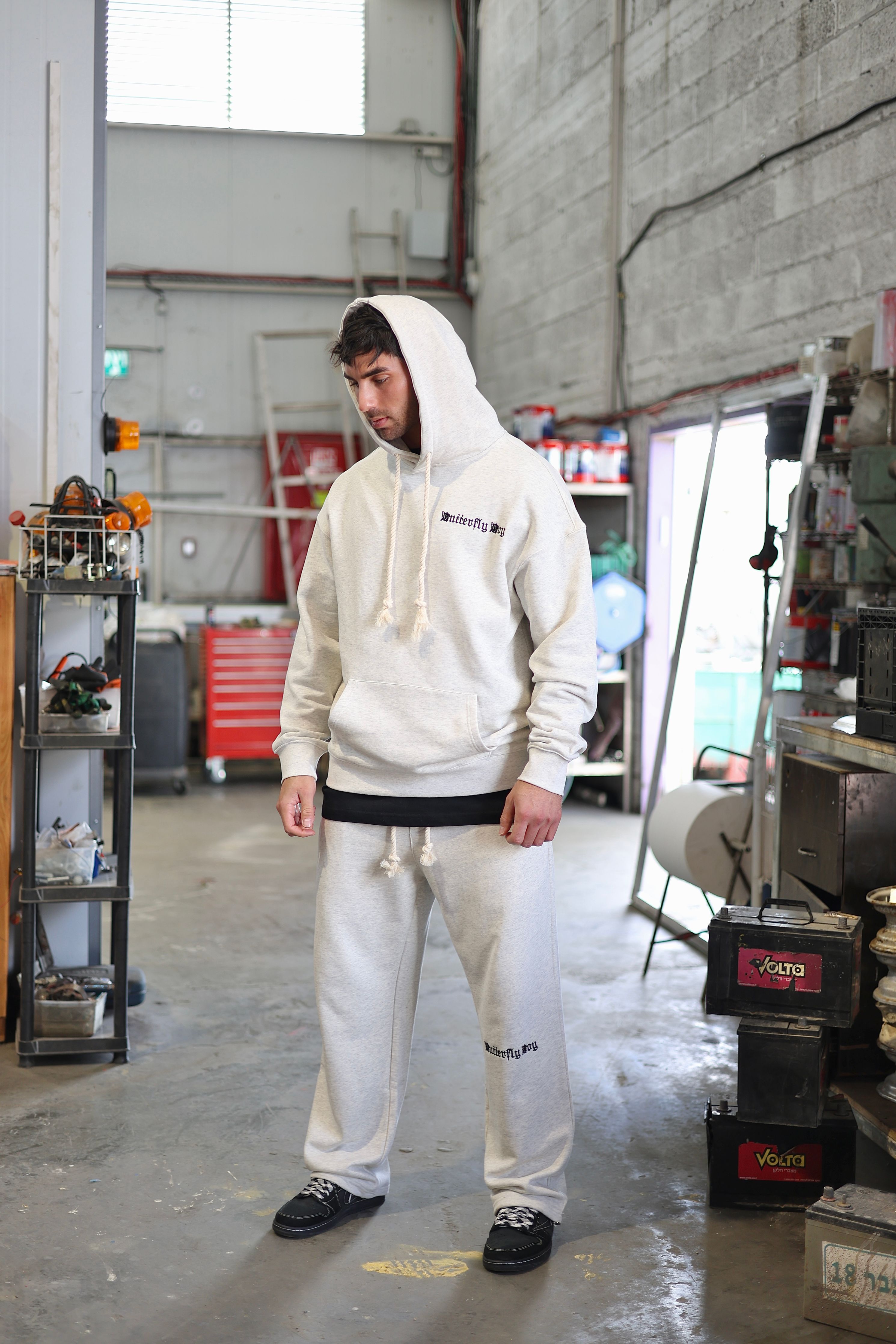 קפוצ'ון OS BUTTERFLY DRW עם רקמה - Butterfly Sneakers