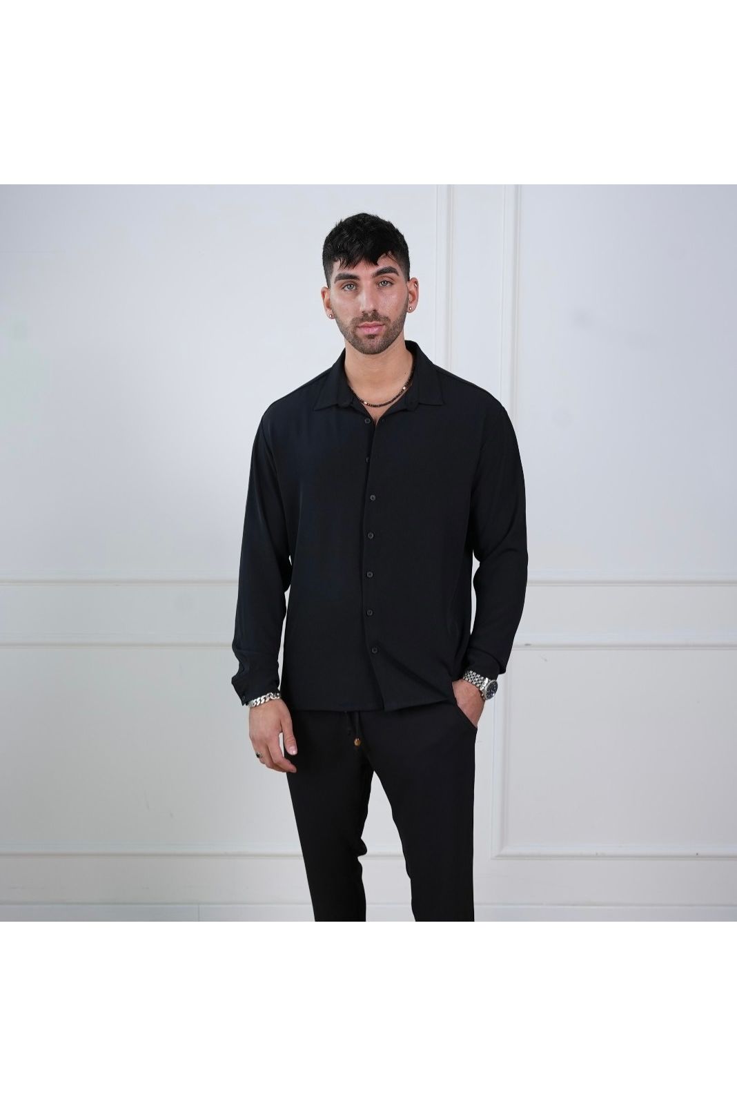 Elegant New York Pants - Black - Butterfly Sneakers