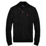 Ralph Lauren Men's Long Sleeve V Neck Blouse Black polo