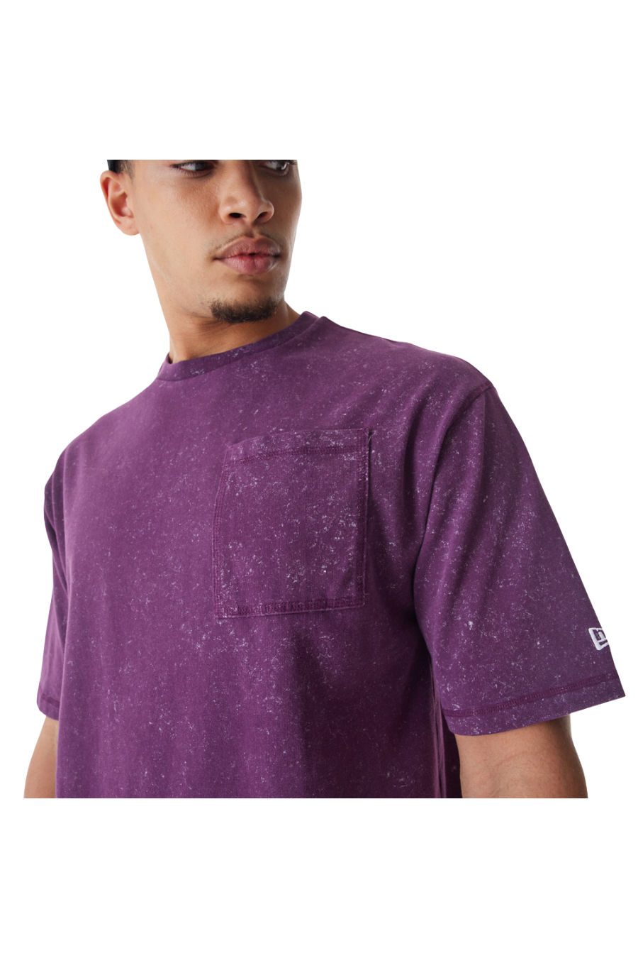 Wash Dark Purple Oversized T-Shirt - Butterfly Sneakers
