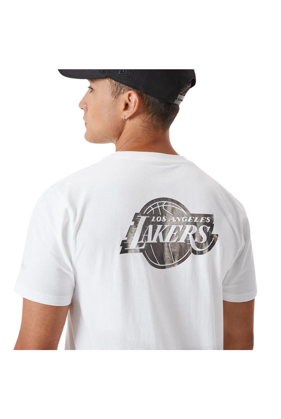 NEW ERA LA Lakers Metallic White T-Shirt - Butterfly Sneakers