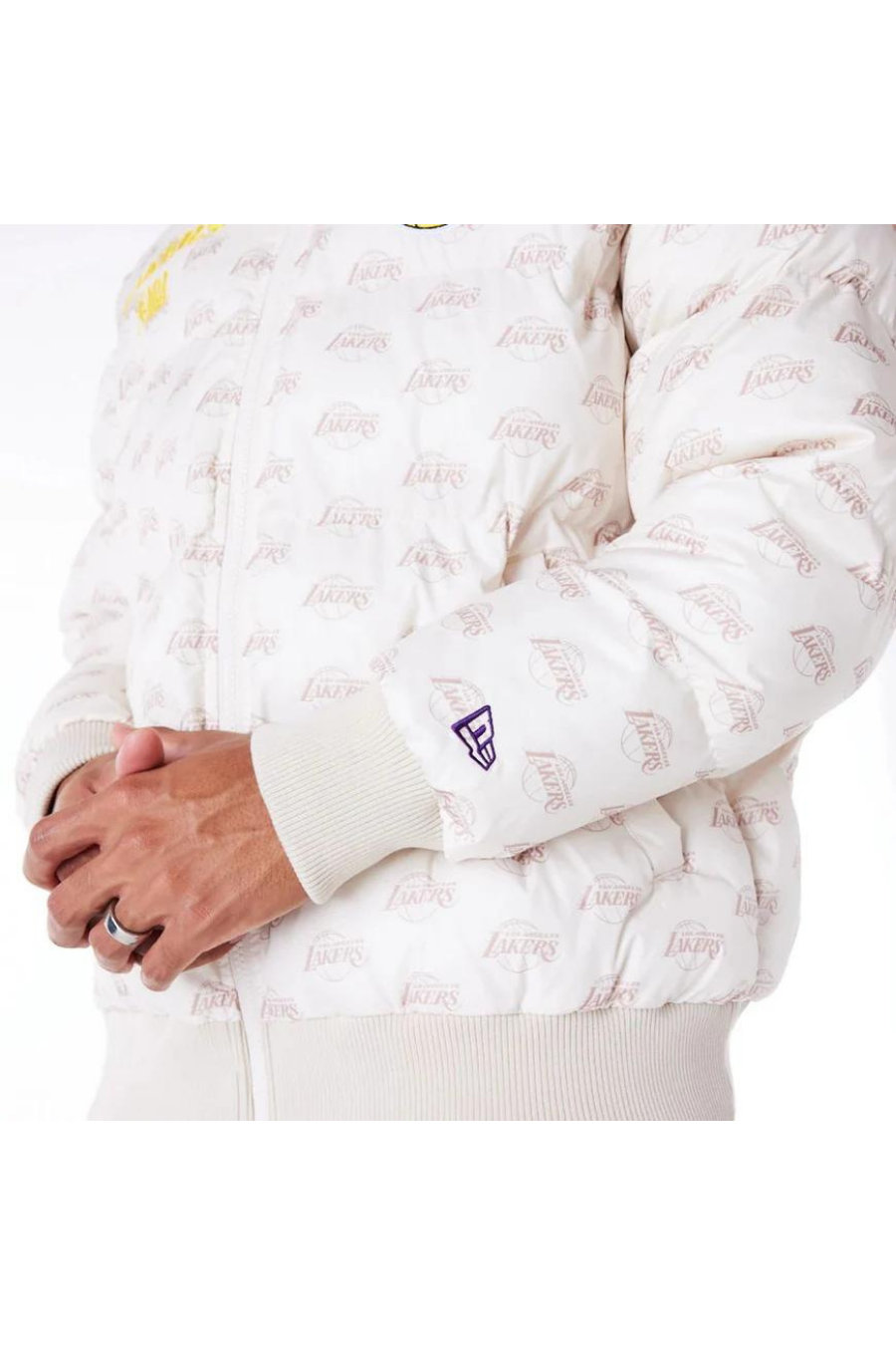New Era LA Lakers NBA Monogram Stone Puffer Jacket - Butterfly Sneakers