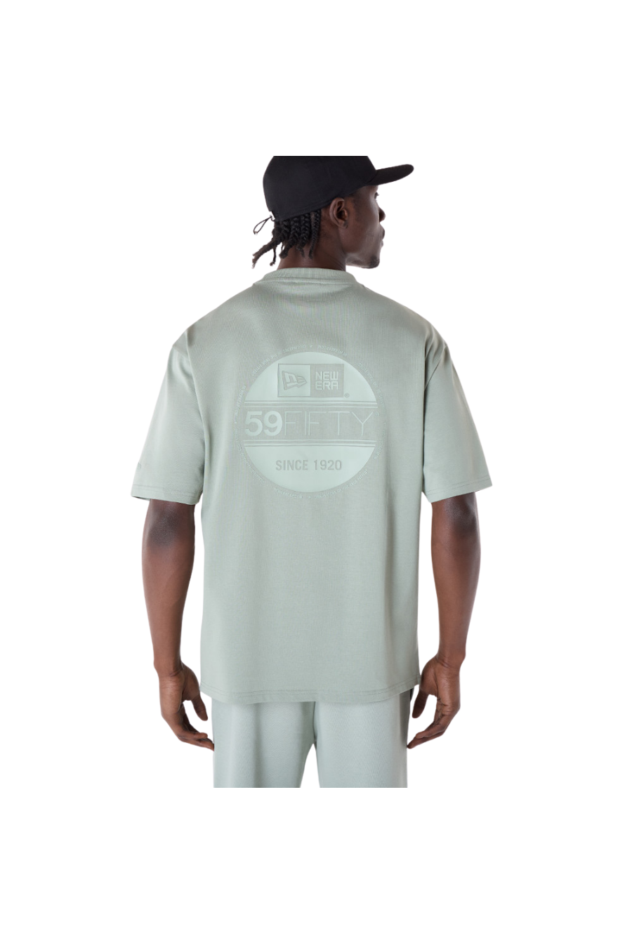New Era Sticker Pastel Green Oversized T-Shirt - Butterfly Sneakers