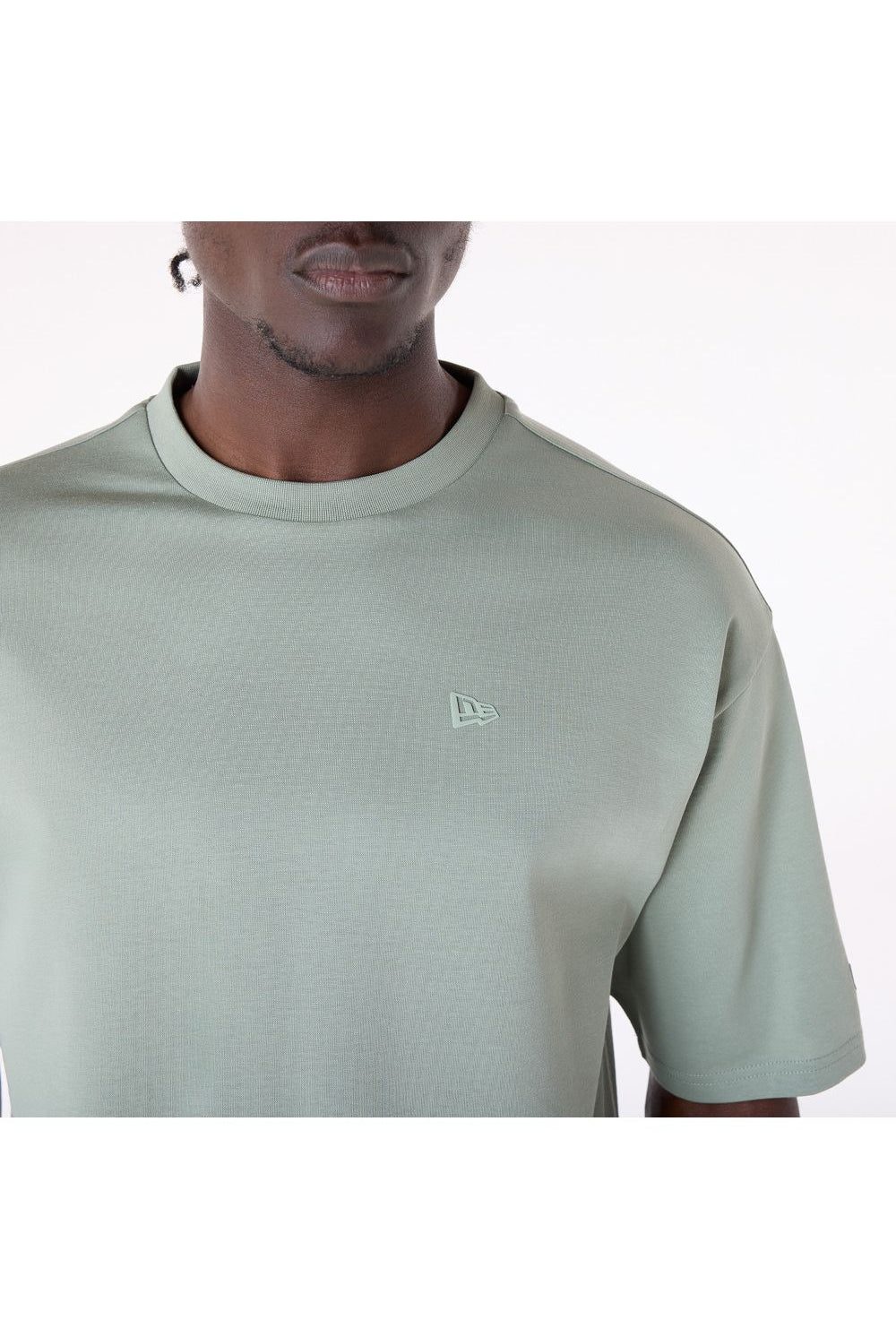 New Era Sticker Pastel Green Oversized T-Shirt - Butterfly Sneakers