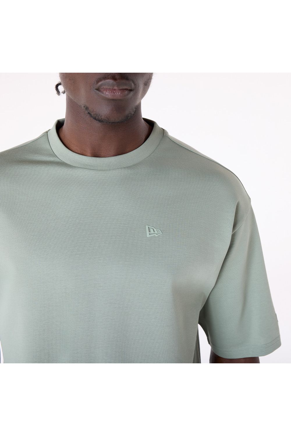 New Era Sticker Pastel Green Oversized T-Shirt - Butterfly Sneakers