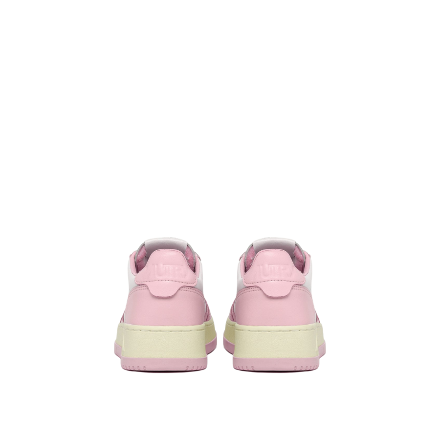 WHITE & PINK LETAHER סניקרס