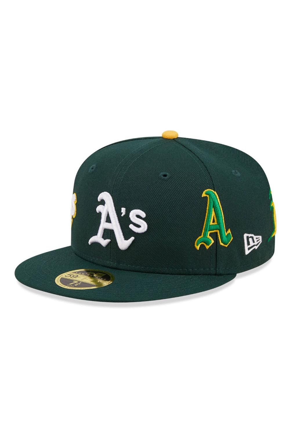 Oakland Athletics Logo Dark Green 59FIFTY Low Profile Fitted Cap - Butterfly Sneakers