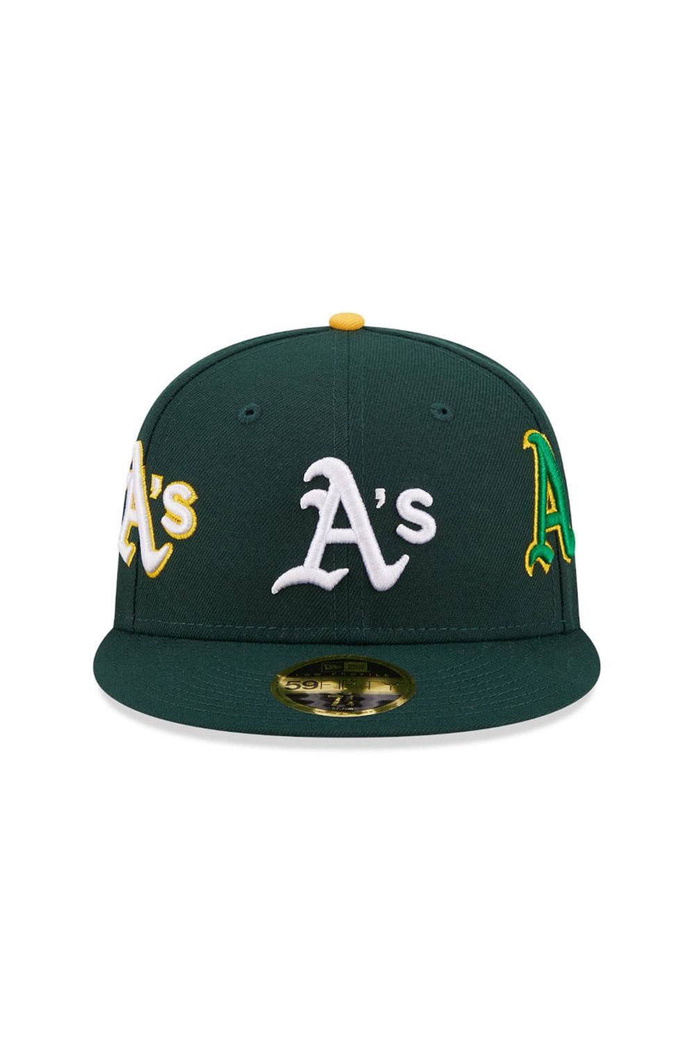 Oakland Athletics Logo Dark Green 59FIFTY Low Profile Fitted Cap - Butterfly Sneakers