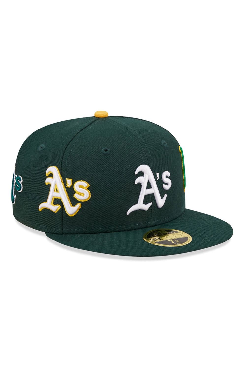 Oakland Athletics Logo Dark Green 59FIFTY Low Profile Fitted Cap - Butterfly Sneakers