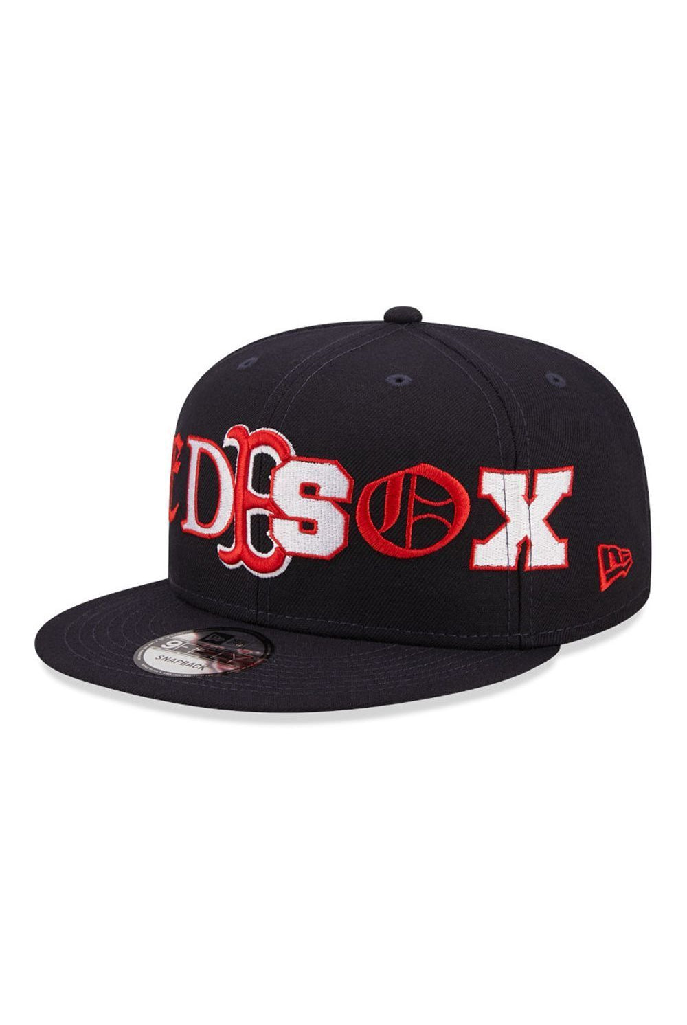 Boston Red Sox Typo Patch Navy 9FIFTY Snapback Cap - Butterfly Sneakers