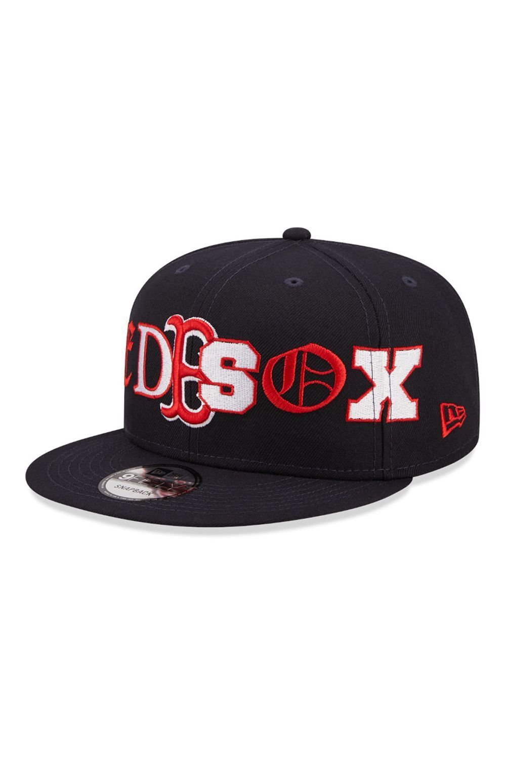 Boston Red Sox Typo Patch Navy 9FIFTY Snapback Cap - Butterfly Sneakers