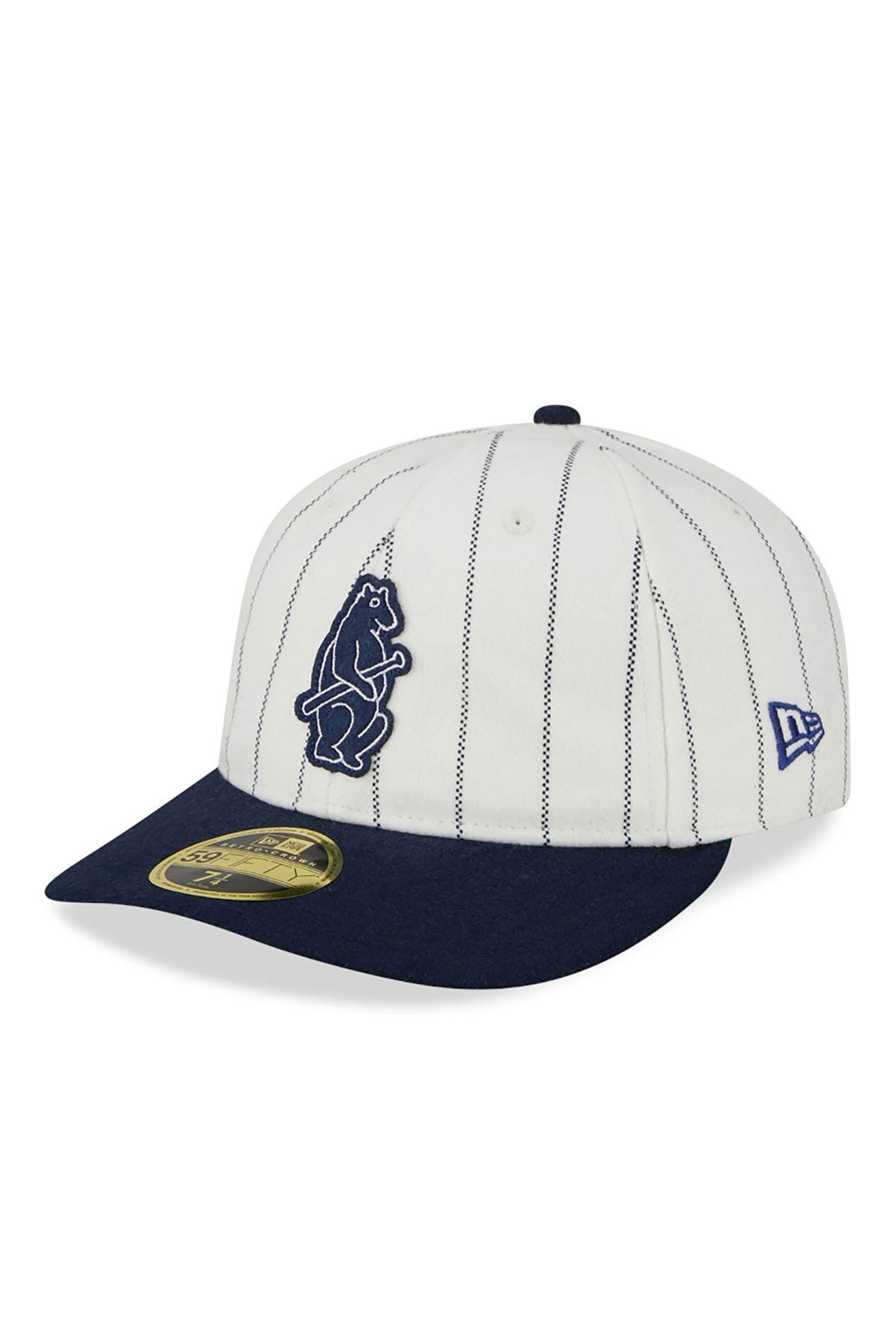 Chicago Cubs Cooperstown MLB Stripe Chrome White Retro Crown 59FIFTY Fitted Cap - Butterfly Sneakers