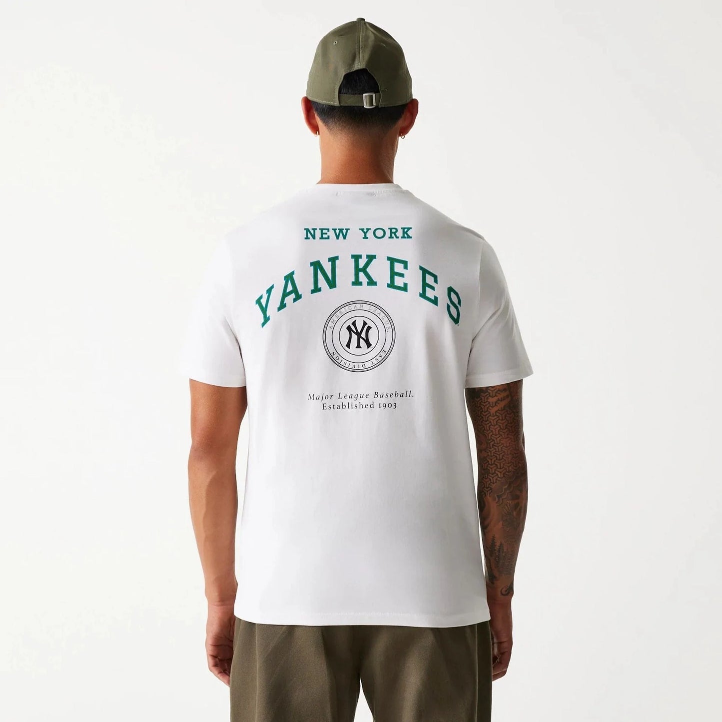 New York Yankees MLB Arch חולצת טי שרט שרוול קצר