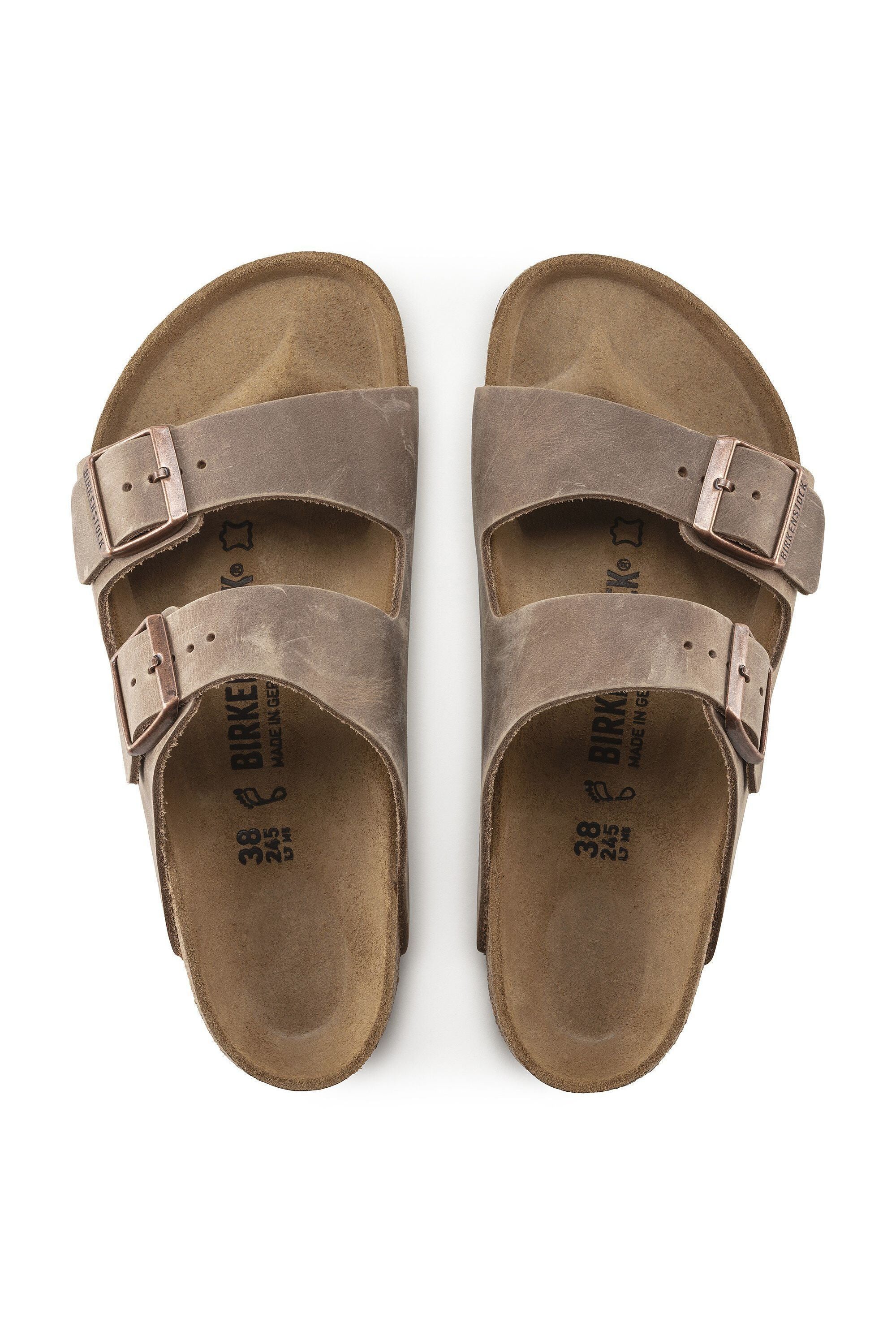 Birkenstock Arizona כפכפי בירקנשטוק אריזונה חום טבק - Butterfly Sneakers