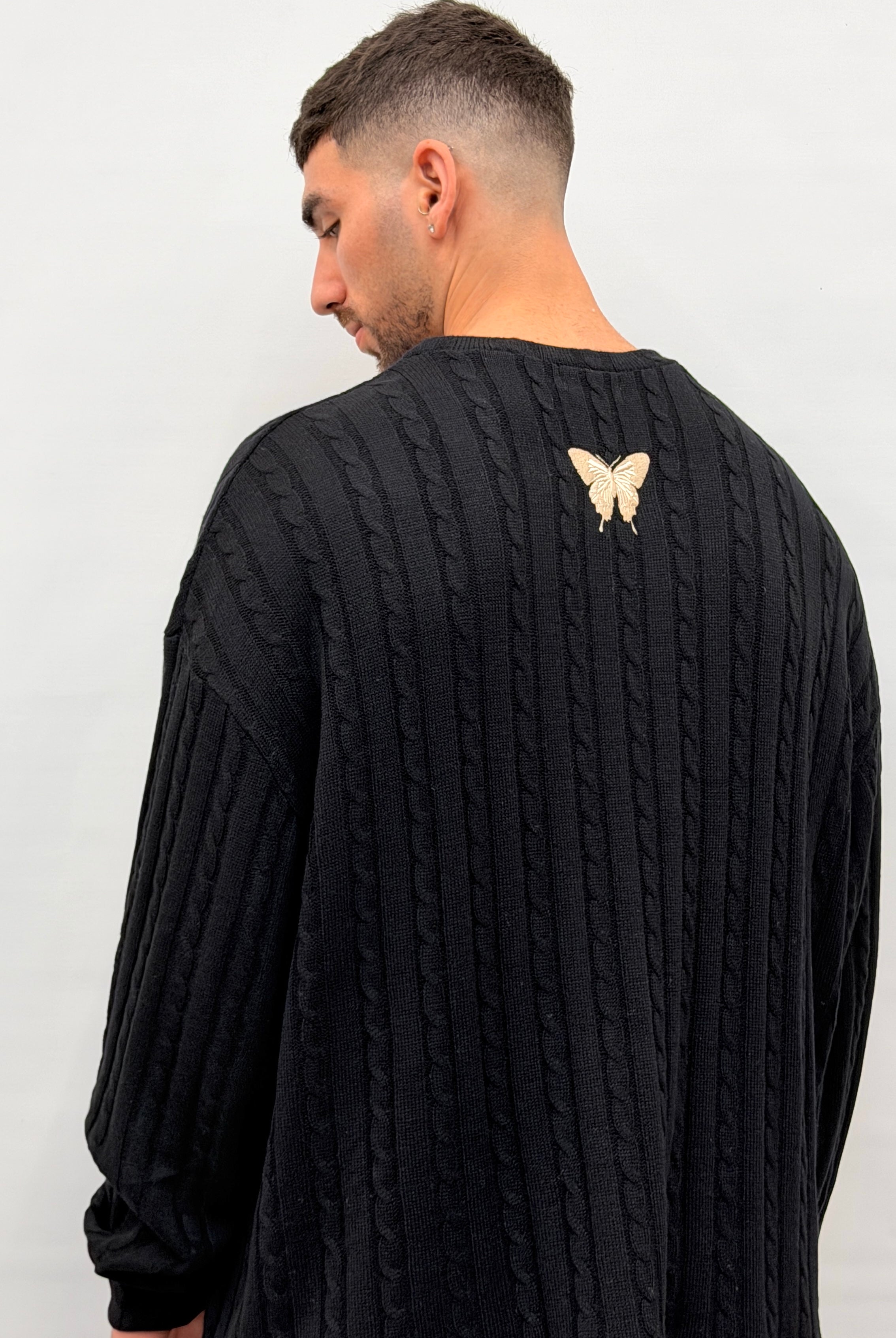 Butterfly Boy Signature Cable Knit סריג - Butterfly Sneakers