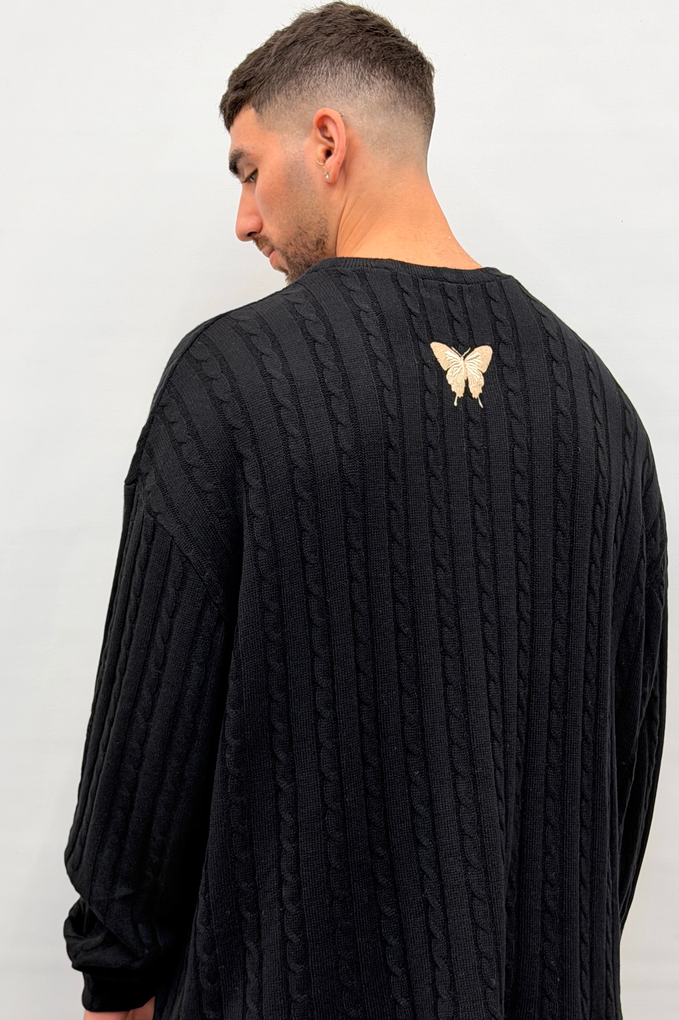 Butterfly Boy Signature Cable Knit סריג - Butterfly Sneakers