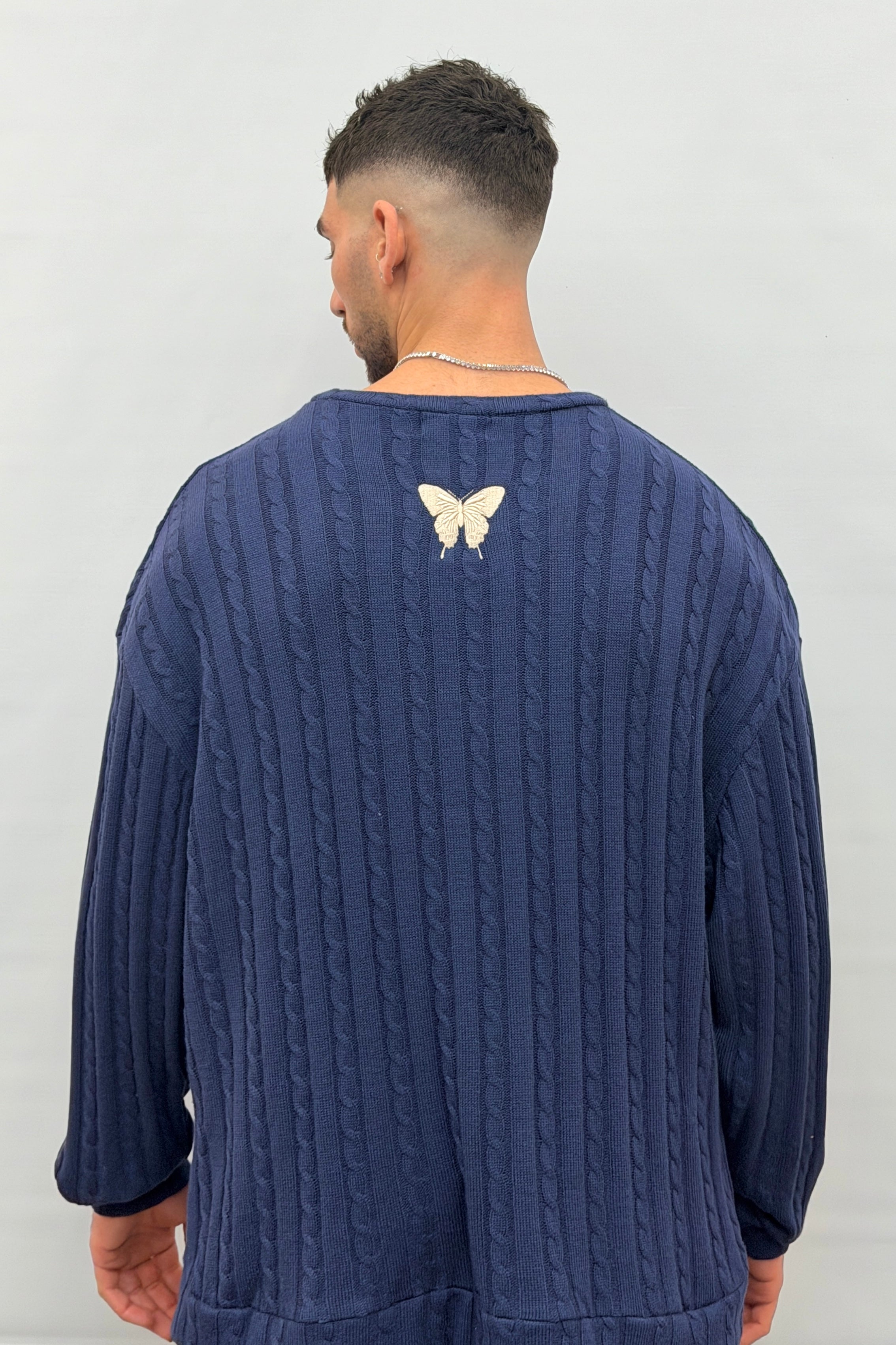 Butterfly Boy Signature Cable Knit סריג - Butterfly Sneakers