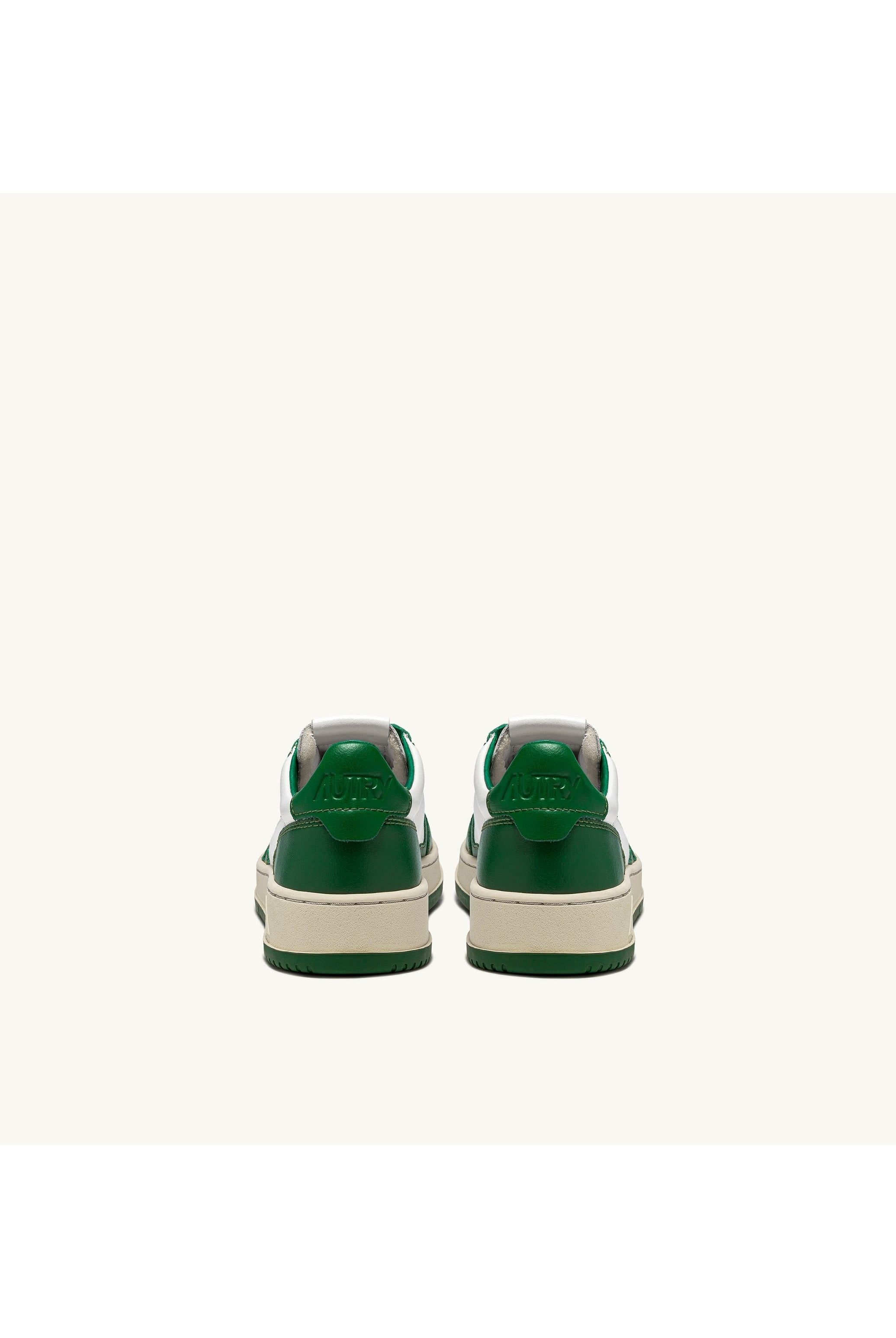MEDALIST LOW MAN WB03 LEATHER/LEATHER WHITE/GREEN - Butterfly Sneakers