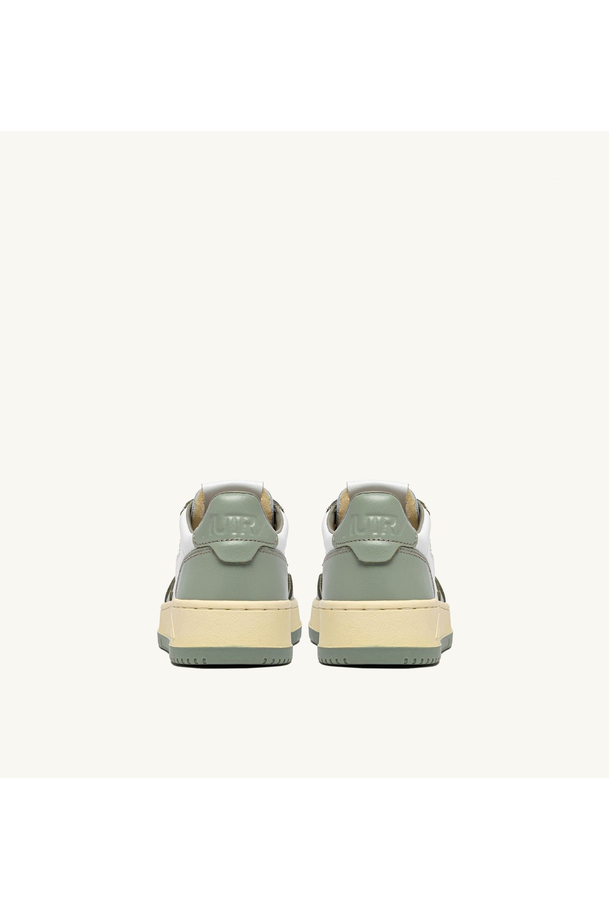 MEDALIST LOW MAN WB65 LEATHER/LEATHER WHITE/SEA GRASS - Butterfly Sneakers