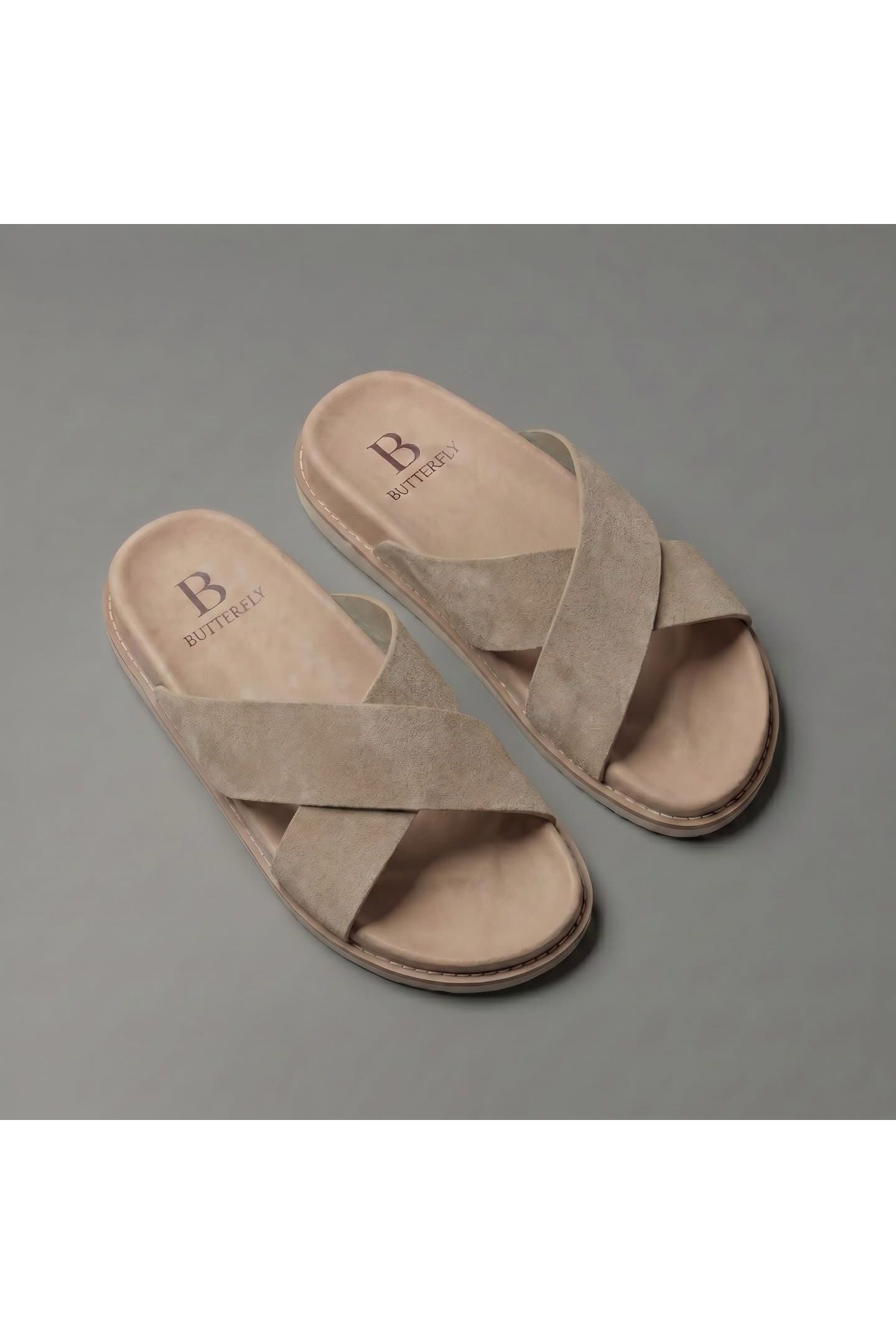 BUTTERFLY כפכף כפול קרם - Butterfly Sneakers