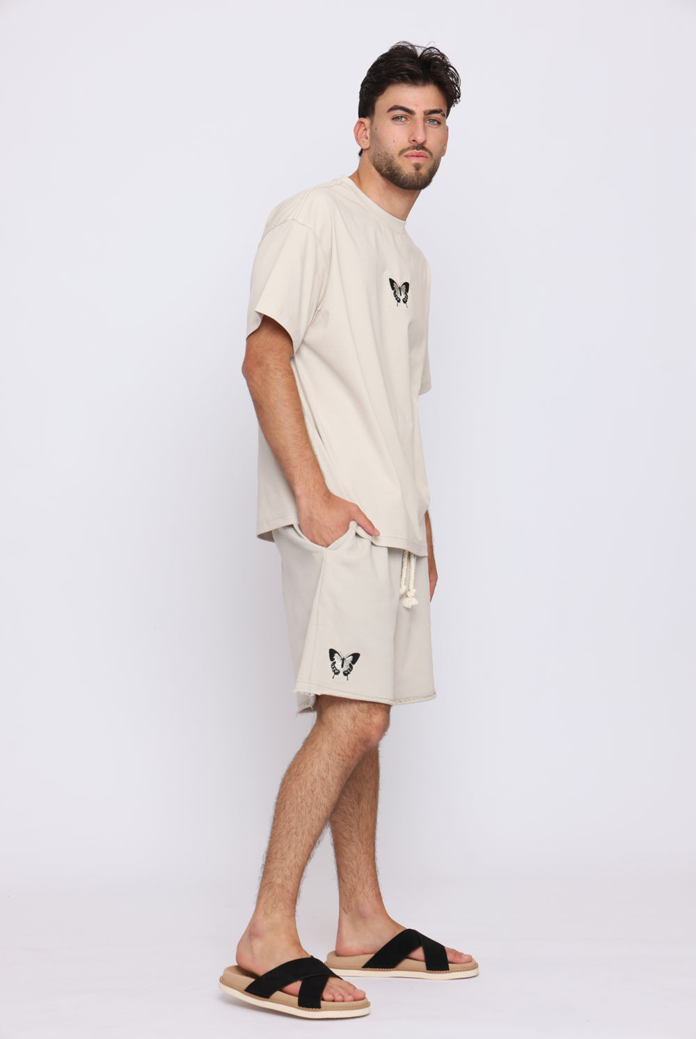 THE SIX 2/6 Zebra butterfly T-shirt חולצת טי שרט - Butterfly Sneakers