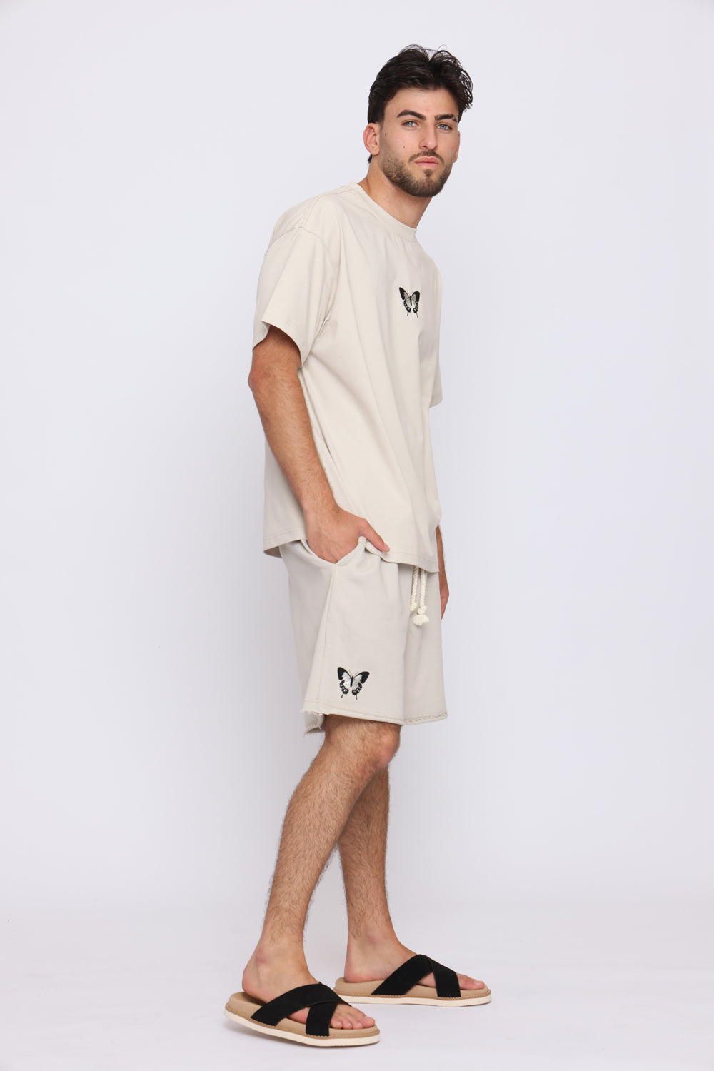 THE SIX 2/6 Zebra butterfly T-shirt חולצת טי שרט - Butterfly Sneakers