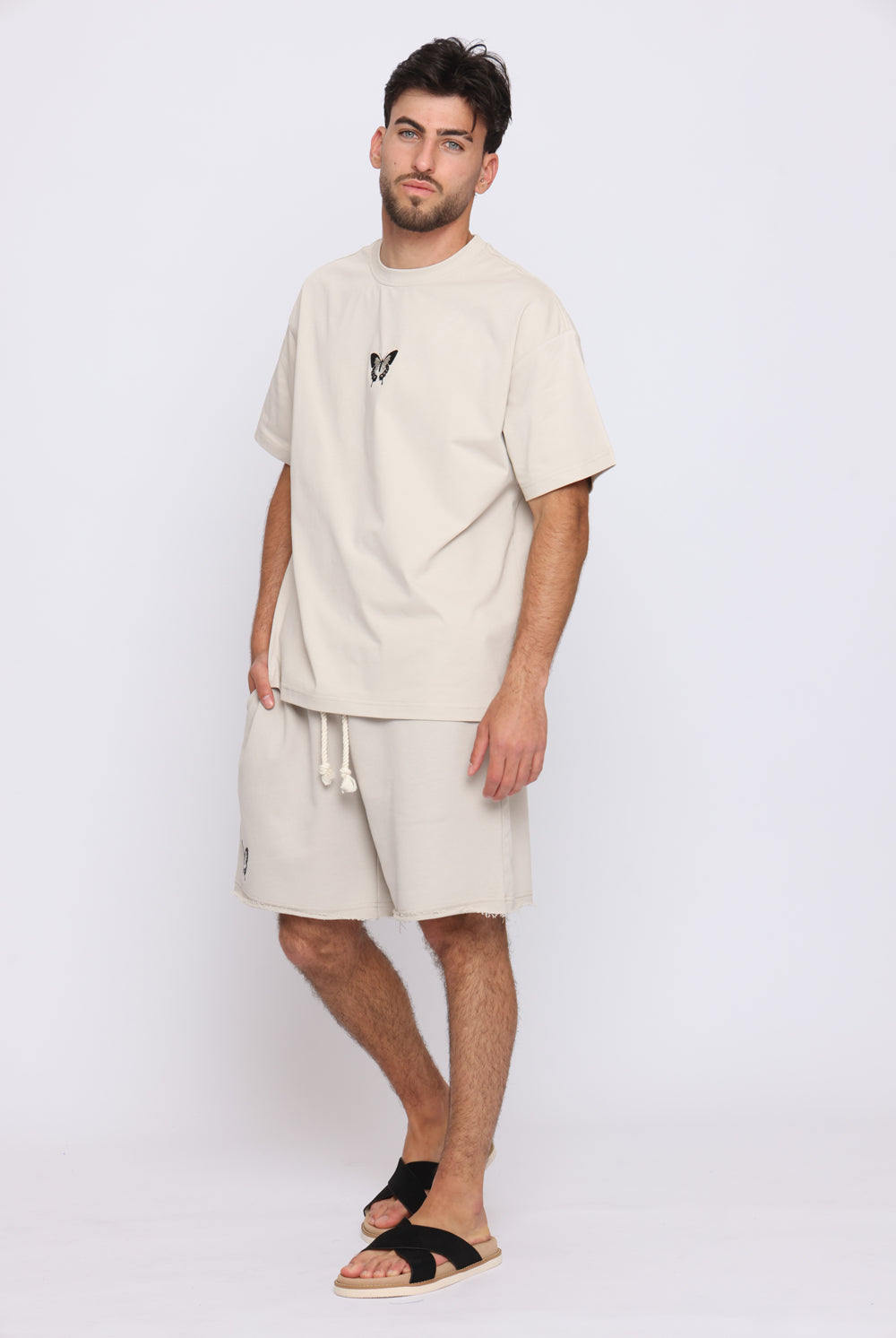 THE SIX 2/6 Zebra butterfly T-shirt חולצת טי שרט - Butterfly Sneakers