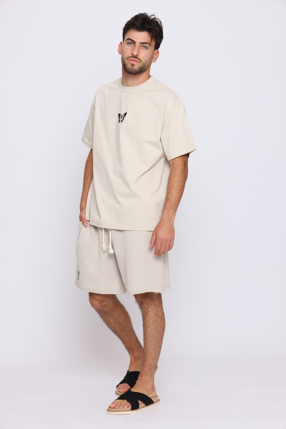 THE SIX 2/6 Zebra butterfly T-shirt חולצת טי שרט - Butterfly Sneakers