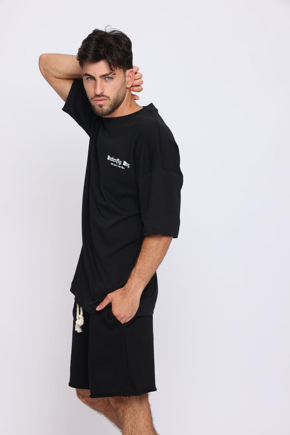 THE SIX 4/6 Black shallowtail SHORTS מכנסיים קצרים - Butterfly Sneakers