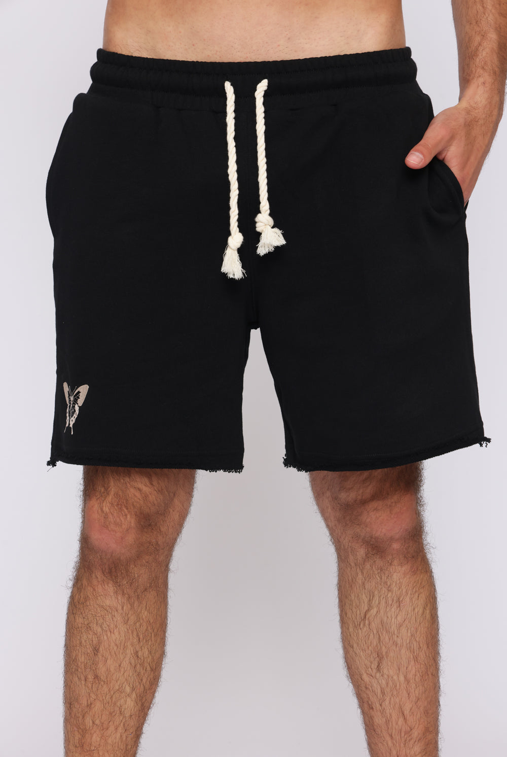 THE SIX 4/6 Black shallowtail SHORTS מכנסיים קצרים - Butterfly Sneakers