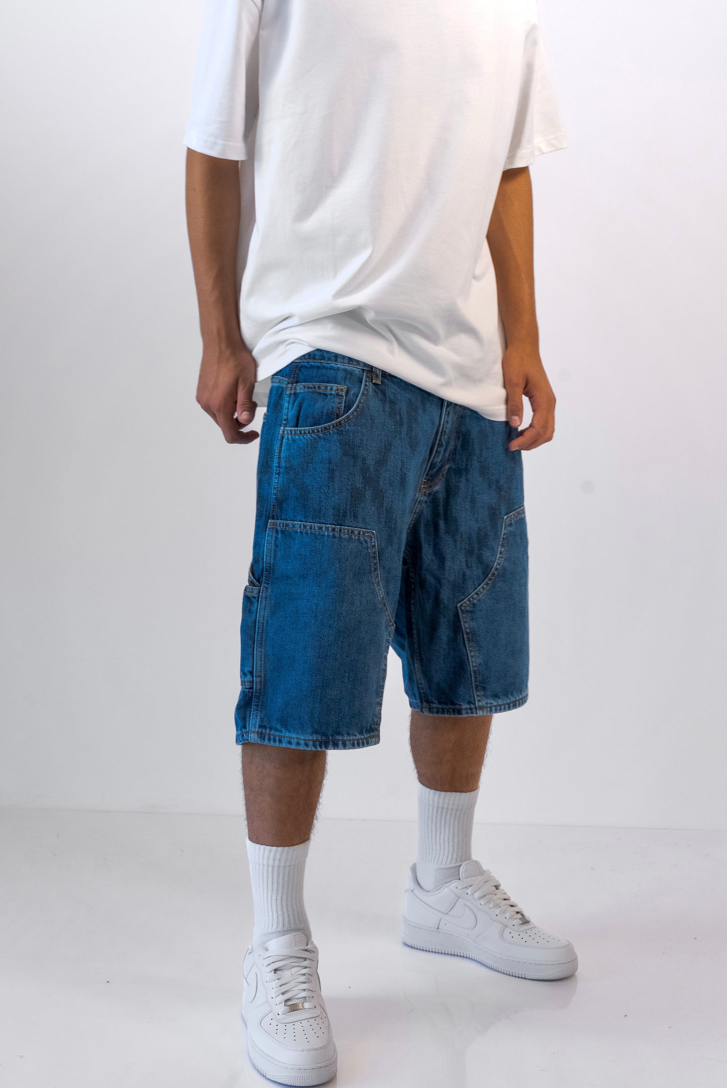 מכנסי ג'ינס ברמודה BAGGY