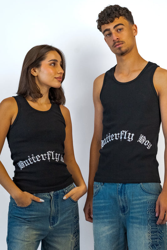 Butterfly Tank - Black