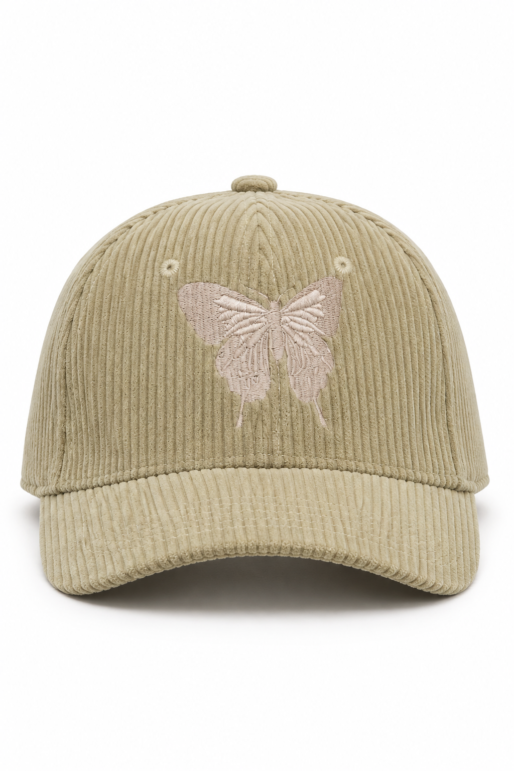 כובע Corduroy בד קורדרוי – cream / ONE SIZE – מבט חזית