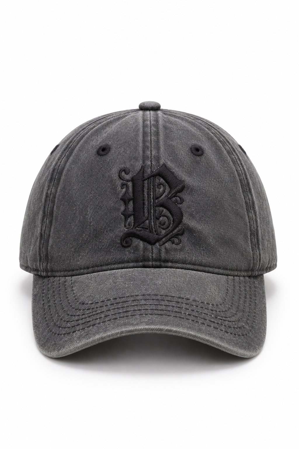 כובע Washed Butterfly – dark gray / ONE SIZE – מבט חזית