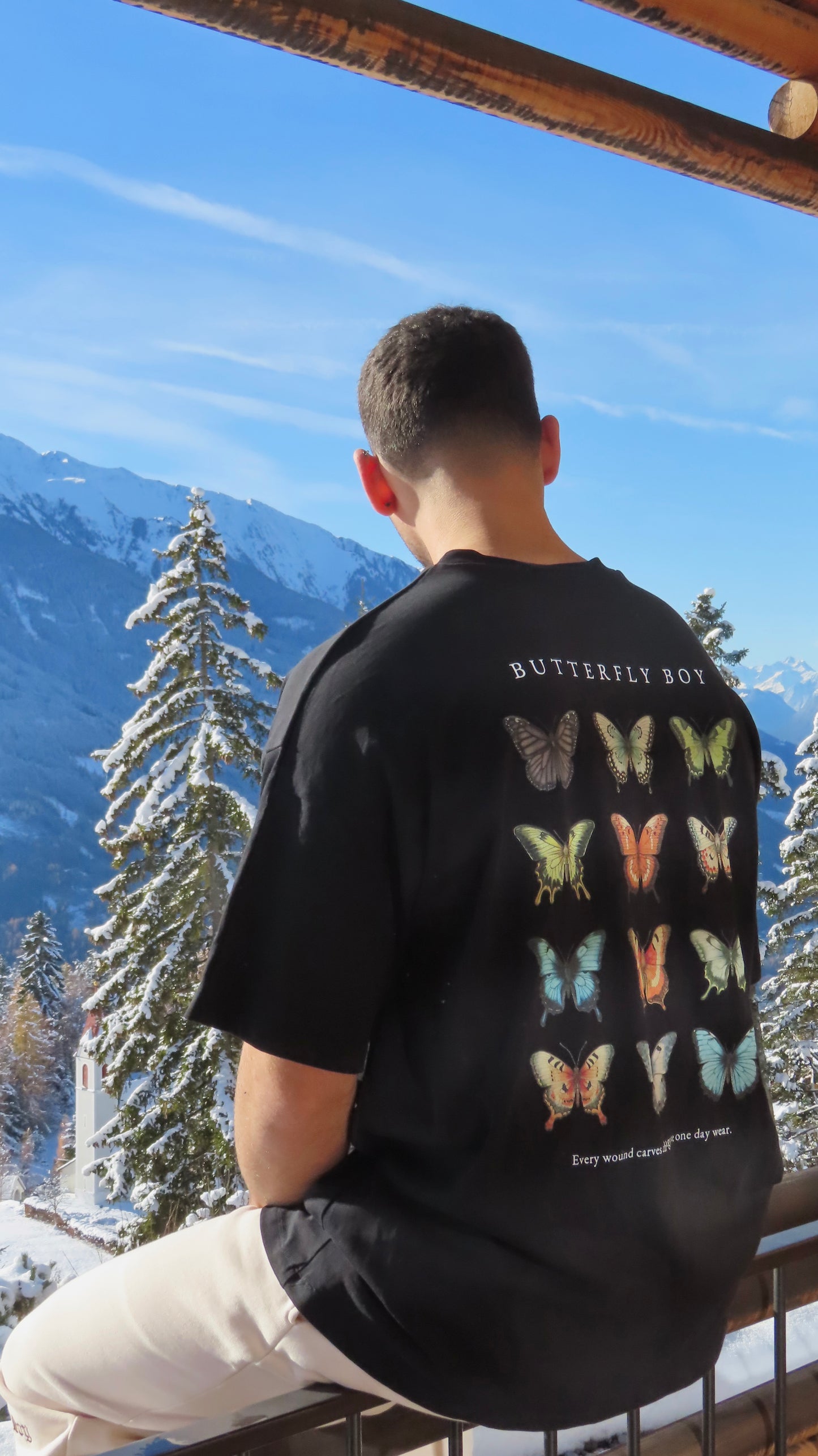 Oversize Alps T - Shirt White