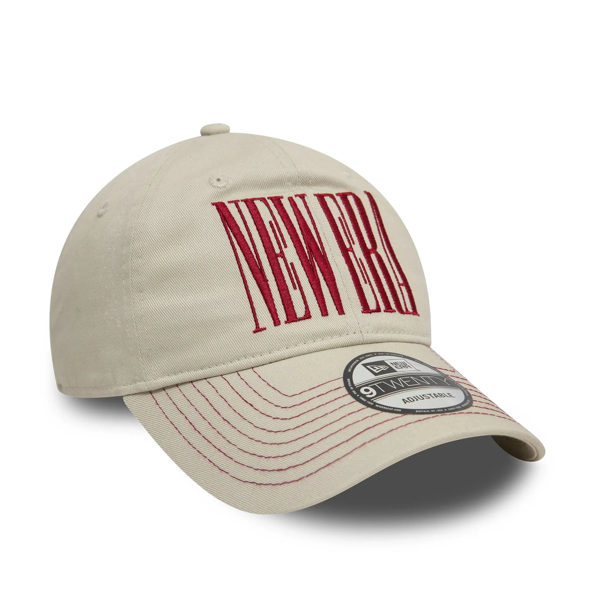 New Era Wordmark Cream 9TWENTY Adjustable Cap