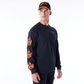 New Era Flag Flame Black Long Sleeve T-Shirt